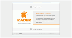 Desktop Screenshot of kader.com.hk