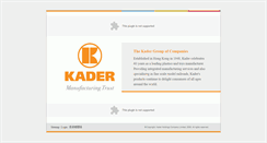 Desktop Screenshot of kader.com